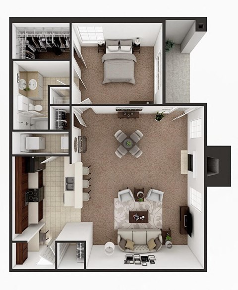 one bedroom apts for rent in Lubbock